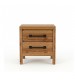 Toffee Timber Look Bedside Table with Drawers